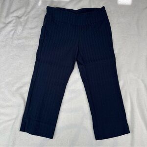 Roz & Ali Textured Navy Pants